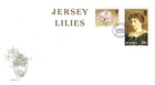 Jersey Comm/FDC - Jersey Lilies - Jersey -  1986  (JES347)