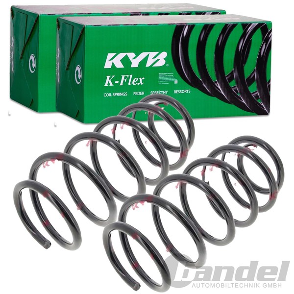 2X KYB K-FLEX Fahrwerksfedern Satz Vorne Passend FÜR Saab 9-5 Links+Rechts-image