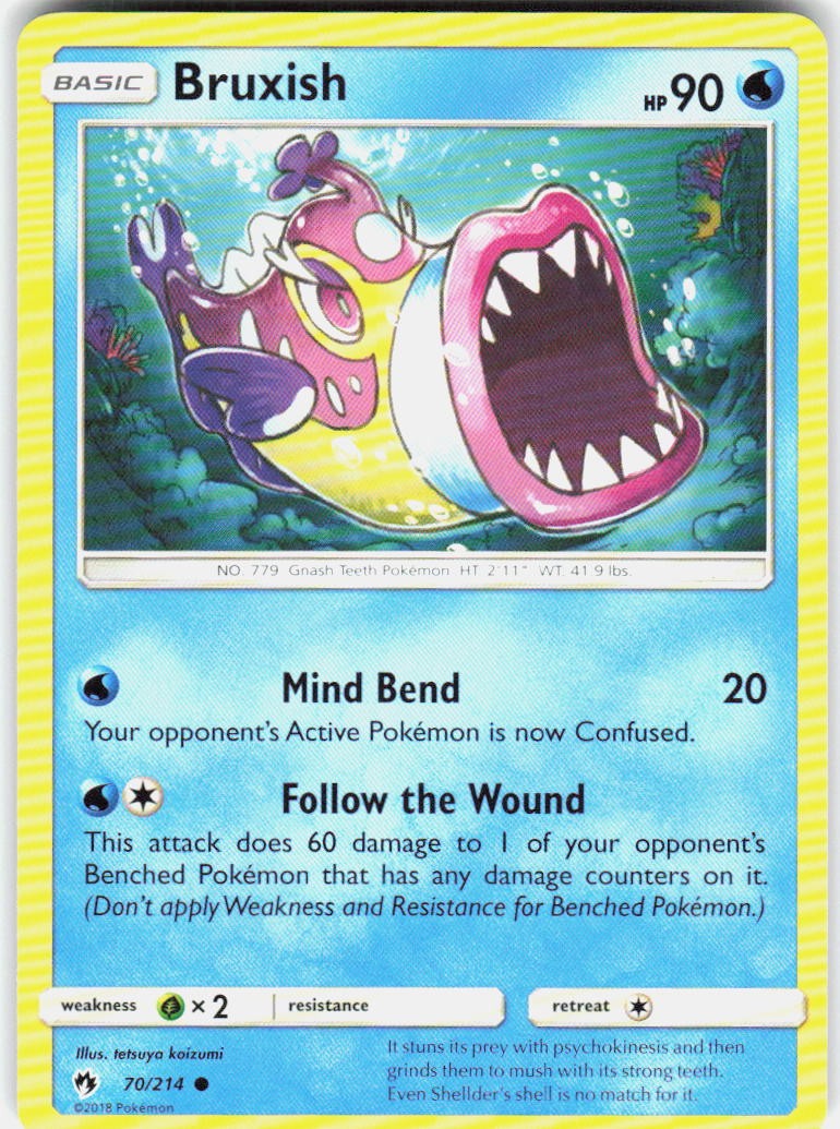 Bruxish 70/214 SM Lost Thunder Pokemon