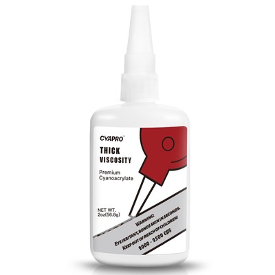 Heavy Duty Cyanoacrylate (CA) Super Glue by , Thick CA Adhesive 2 oz, 2500 CP...
