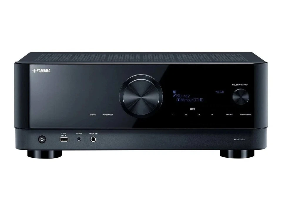YAMAHA RX-V6A AV Receiver 7.1ch Channel Dolby Atmos DTS X 4K 120Hz AC100V Black - Image 3 of 4