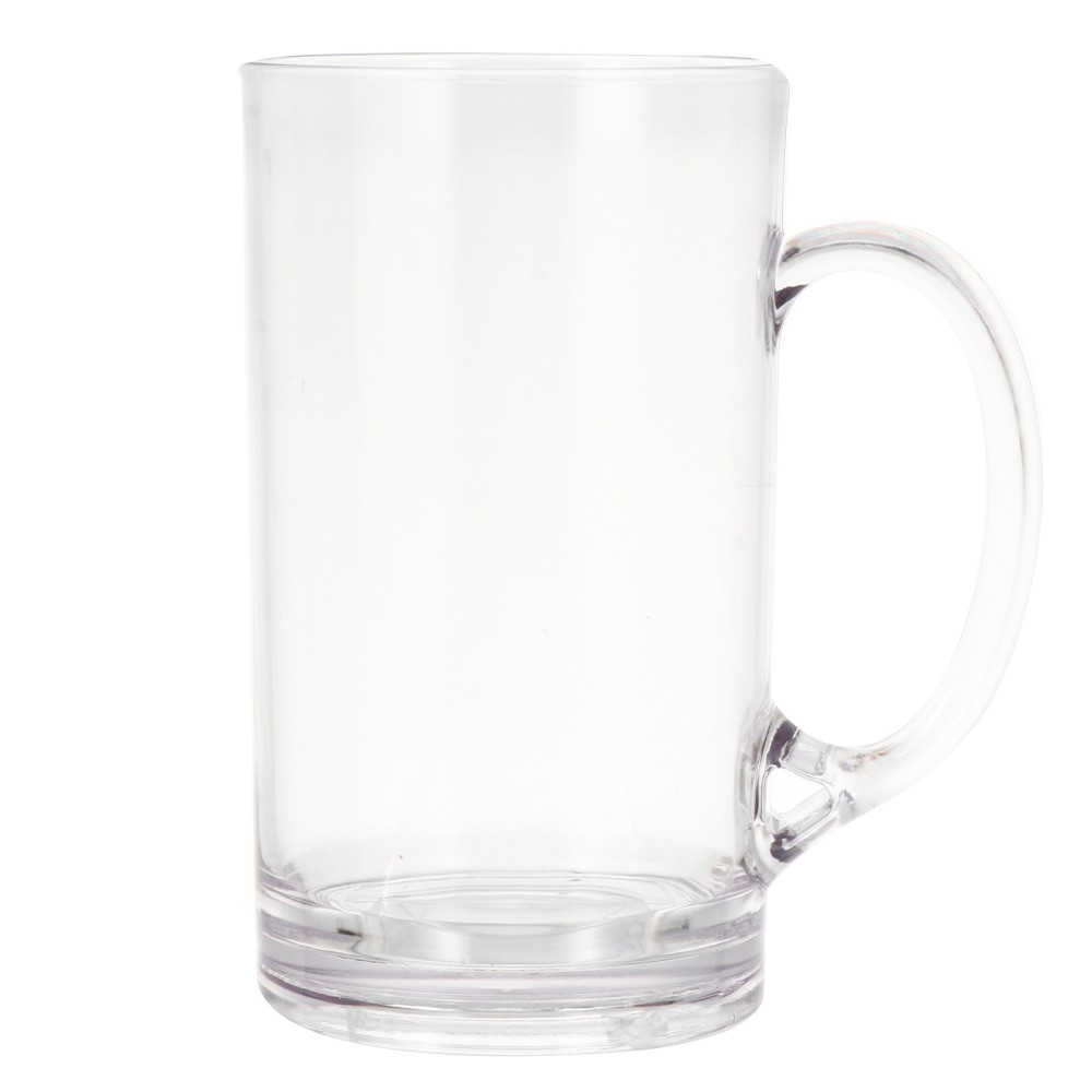 2-Pack Clear Glass Beer Mugs and Coffee Tumblers