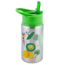 Stephen Joseph Stainless Steel Water Bottles, 18 Ounce Pack of 1 , ZOO