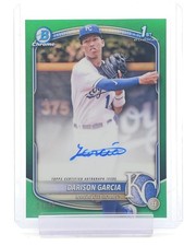 DARISON GARCIA 2025 BOWMAN CHROME GREEN 1ST ROOKIE AUTO /99 #CPA-DG Q2323