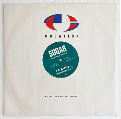 SUGAR - J C Auto 12  vinyl one-sided promo single 1993 UK Creation Bob Mould