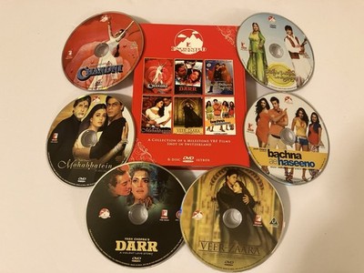 YASH RAJ FILMS ENCHANTED JOURNEY SWITZERLAND 6 DVD RARE BOLLYWOOD BOXSET CHOPRA