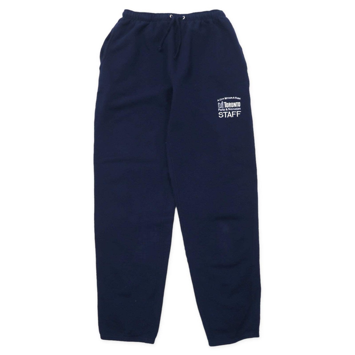 NON-FICTION Canada Made 90s Sweatpants L Navy Cotton Brushed