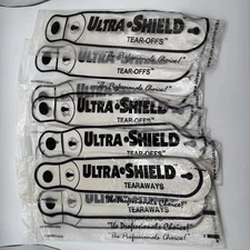 9 Pack Helmet Tear Offs 11-1/2" Straight Style Tearoffs Bell G-Force RCI Simpson