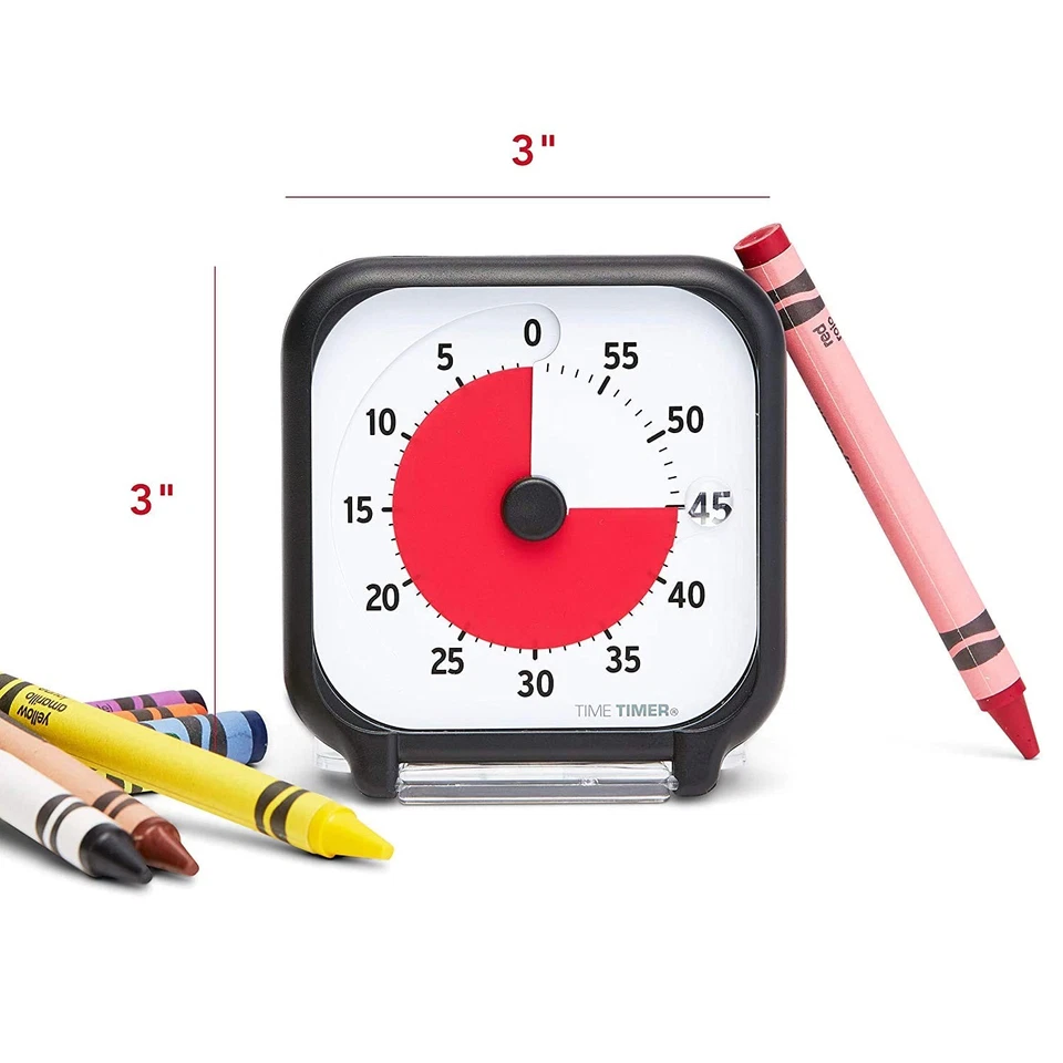 3 inch Visual Timer — 60 Minute Kids Desk Countdown Clock with Dry Erase Acti... - Image 4 of 4