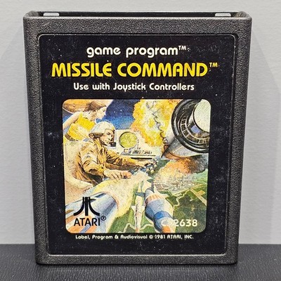 Missile Command Atari 2600 Tested Working Video Game Retro Classic Arcade Action