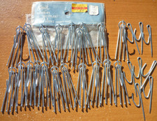 (20) Vintage Kirsch 4 Prong 3" Pleater Curtain Hooks 1-3/8" Drop + (8) End Hooks