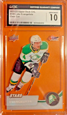 2021-22 Upper Deck CHL #308 Luke Evangelista Clear Cut CGC Gem Mint 10