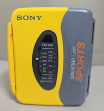 Sony WM-SXF10 WalkMan AVLS Sports Radio/Cassette Player Am Fm Tested Works