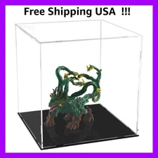 Clear Acrylic Display Case Assemble Collectibles Box Alternative Glass Case f...