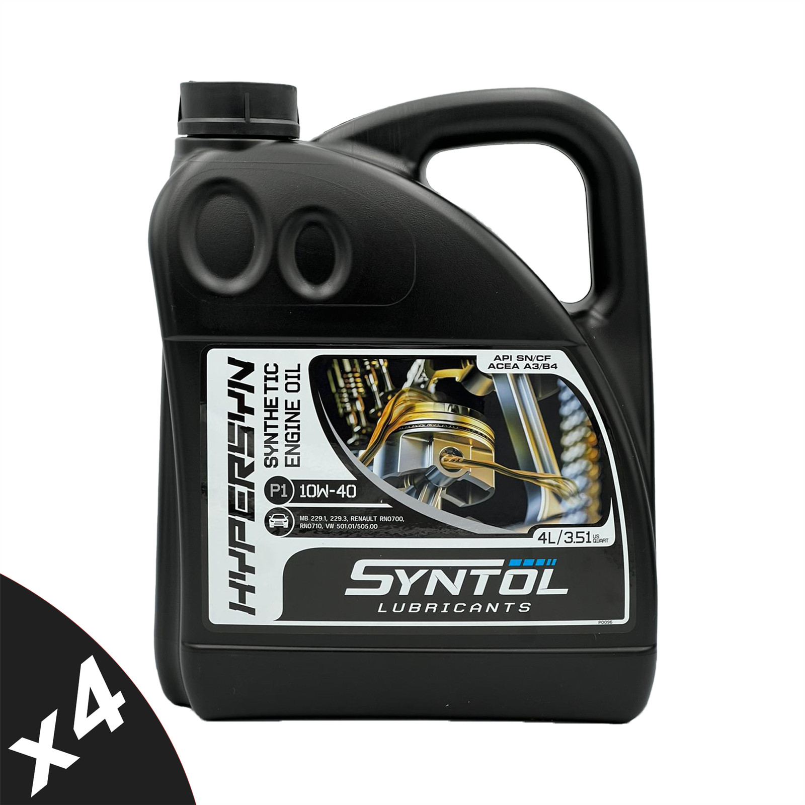10w40 Semi-Synthetic Engine Oil API SN CF A3/B3 A3/B4 MB 229.1 VW 501/505 4x4L