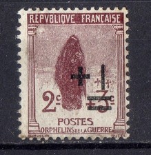 FRANCE ! Timbres  NEUFS de 1922 ORPHELINS de la GUERRE n°162 et 163 PAIRE MLLLES