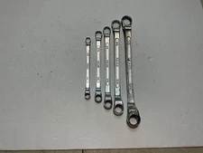 VINTAGE SEARS - MADE IN Japan Offset Double Box End Wrench Set 3/8 - 7/8  5 PC.