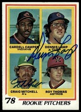 Dennis Lamp Craig Mitchell 1978 Topps #711 Auto Autographed Signed Rookie Card. rookie card picture