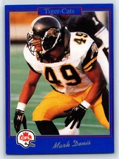 1991 JOGO CFL Mark Dennis Hamilton Tiger-Cats #104