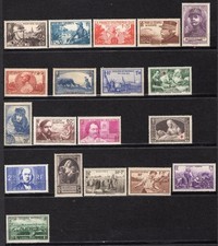 FRANCE Année 1940 complète n°451 au N°469 Neuf sans Charnière Luxe+++