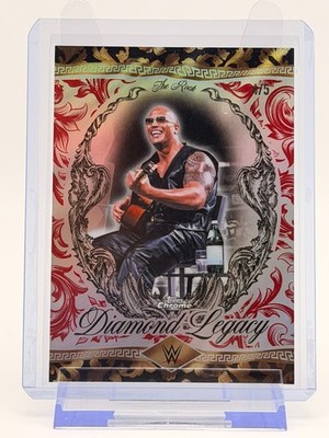 2026 Topps Chrome WWE The Rock Diamond Legacy Rock Concert #RDL-20 Red /5