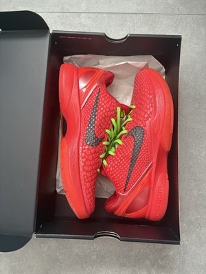 Nike Kobe 6 Protro Reverse Grinch Red Men Size 10.5 FV4921