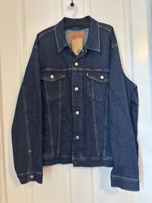 Levi's Indigo Blue Men's Denim Jacket - Button Front.  Size XL. NWT