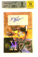 KOBE BRYANT Signed 2010-11 Panini Gold Standard 24K Autograph BGS 8 Auto 10 #/49