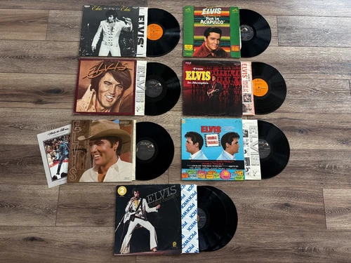 ELVIS- (7) LP Vinyl Record LOT!- Guitar Man, Acapulco, Live, Memphis, Dynamite