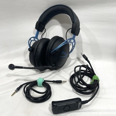 HyperX Cloud Alpha S Wired Over-Ear Gaming Headset PS4 PS5 PC - Blue - Tested