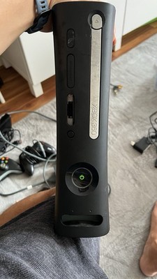 Microsoft Xbox 360 Black Console Tested Working with Games - Needs New HDD
