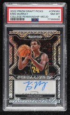 2022 Prizm Draft Picks College Penmanship Mojo 15/25 Kris Murray PSA 8 Auto 3nn