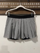 Fila Women Blue White Stripes Active Tennis Skort Size Medium 1367