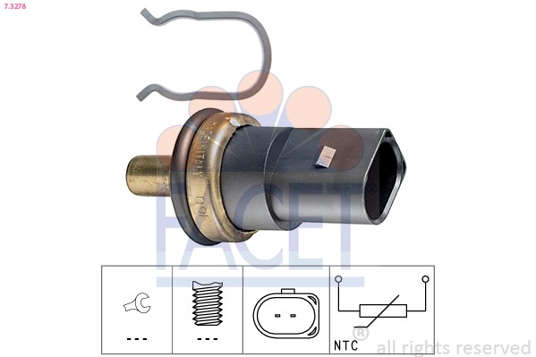 SENSOR COOLANT TEMPERATURE 7.3278 FOR VW CCZB 2.0L CDAA 1.8L CAYC 1.6L 4cyl - Image 4