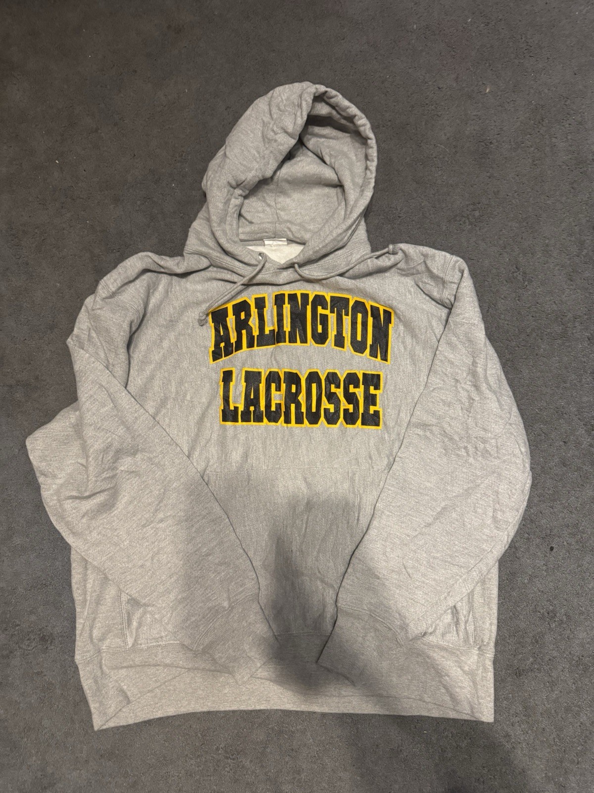 Champion Reverse Weave Arlington Lacrosse Hoodie Mens XL Grey Heavyweight