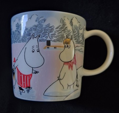 New! 2022 Moomin Winter Wonders Arabia Finland Mug W/sticker. W/Moomin Family