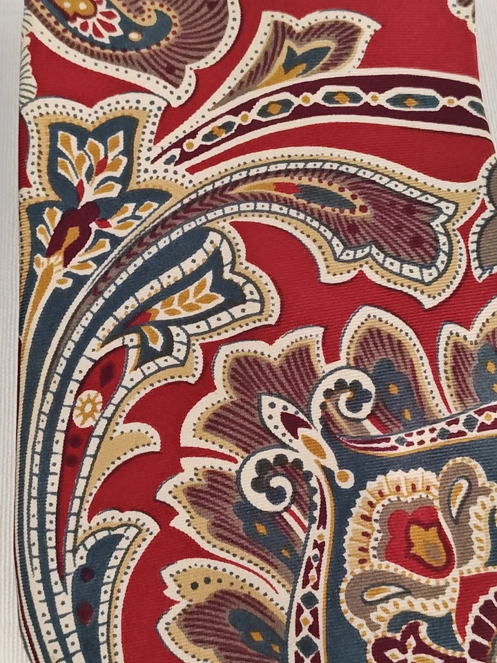 Christian Dior пейсли мужские галстуки лот из 2 - 100% шелк галстуки дизайнерский классический - Изображение 3 из 4