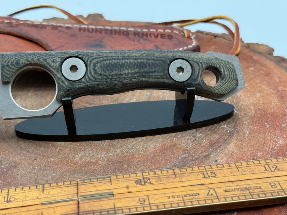 Rare Dwaine Carrillo AirKat Hunter knives with custom Sheaths--2066.25 - Image 4 of 4