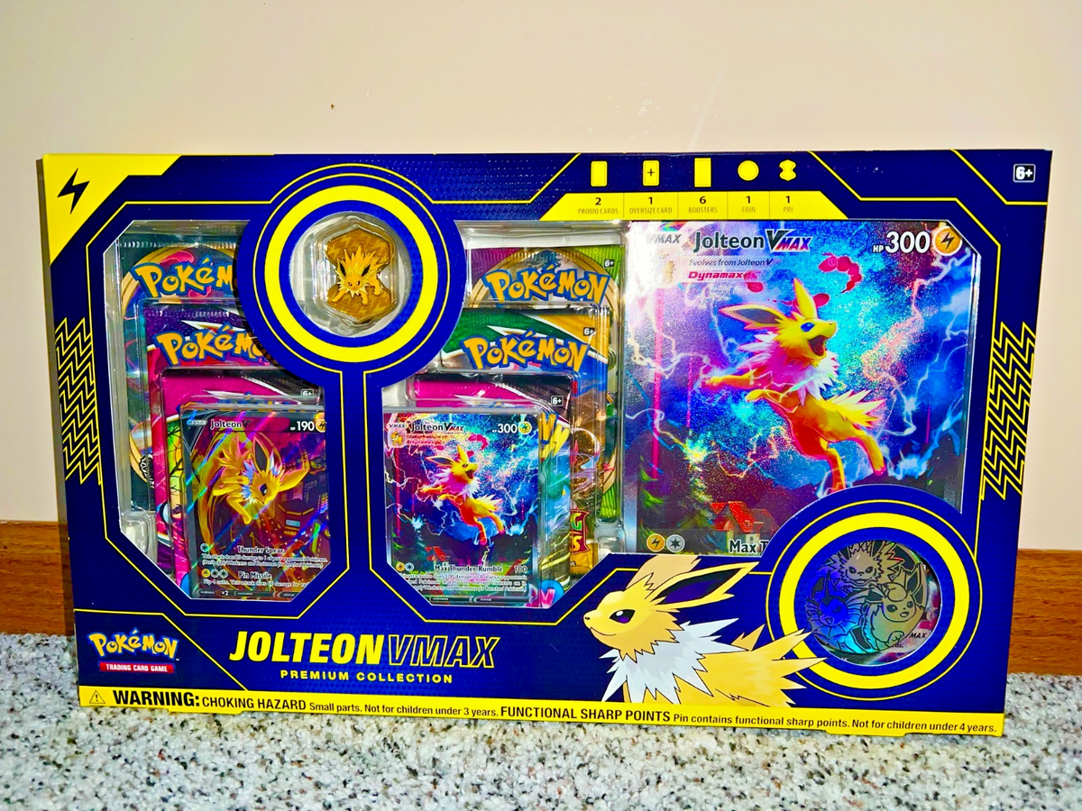 Box Collection Premium VMAX Jolteon Pokémon 3点セット V & VMAX 【限定価格】Jolteon Factory +6 Sealed ポケモンカードゲーム
