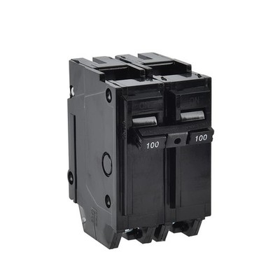 100 Amp Breaker, CNAODUN 2 Pole Circuit Breaker 120/240VAC 10KA Plug-in Black