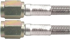 AN Hose Assembly 36 in Long 3 3 Straight Female to 3 Braided Stainless PTFE
