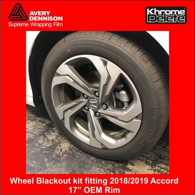 Chrome Delete Kit Fitting The 2018 2019 Honda Accord Sedan 17 Inch Rim Parts Accessories Automotive