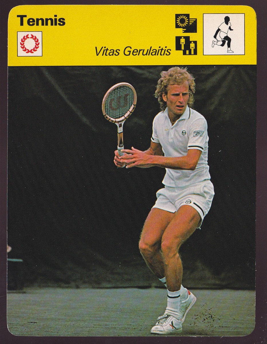 Autocollant Vintage Vitas Gerulaitis – Tennis – Snauwaert – Original