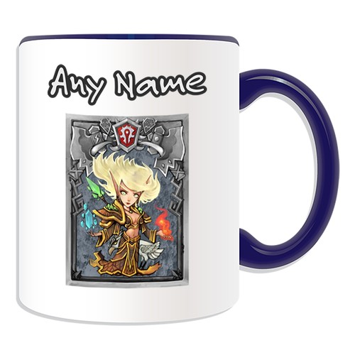 Regalo personalizado Blood Elf Mage Mug Money Box Cup World Warcraft WOW Game Horde - Imagen 8 de 20