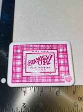 Retired Classic Stampin Up Ink Pad- Pink Passion Old Style -Water Based Dye