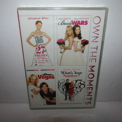 27 Dresses / Bride Wars / What Happens in Vegas / What's Your Number? DVD New