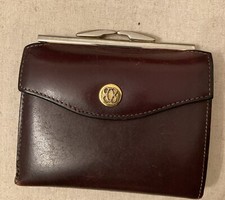 Vintage by BOSCA Brown Wallet Hand Stained Hide USA Made Good Comdition