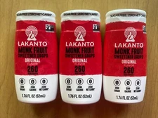 3x Lakanto Monk Fruit Sugar Free Sweetner Liquid Extract Drops 1.76oz 2026