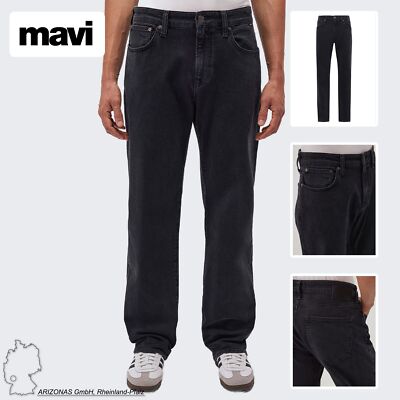 Jeans Homme MAVI Coupe Large 5-Poches Claire Lavage Denim Robuste