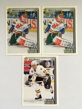 1992-93 Upper Deck Hockey Star Rookies Lot #1 Brodeur, Murray